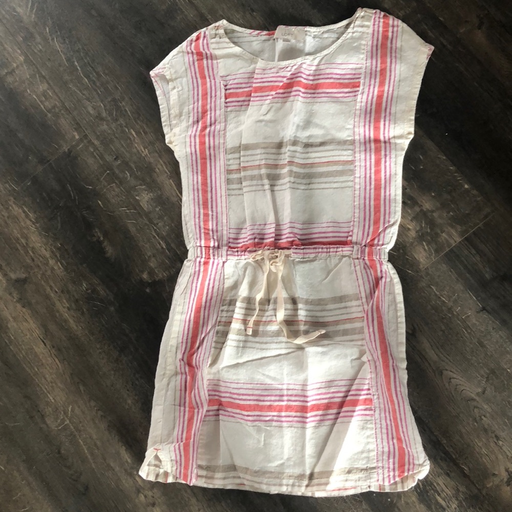 Loft striped linen dress.